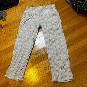Banana Republic Striped light blue/white Pants
